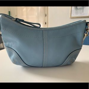 Baby blue Coach purse